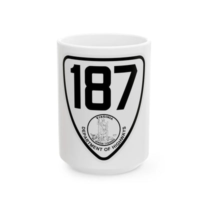 Copy of Virginia 187 1924 (Virginia) (Road Sign) White Coffee Mug 15oz - Go Mug Yourself