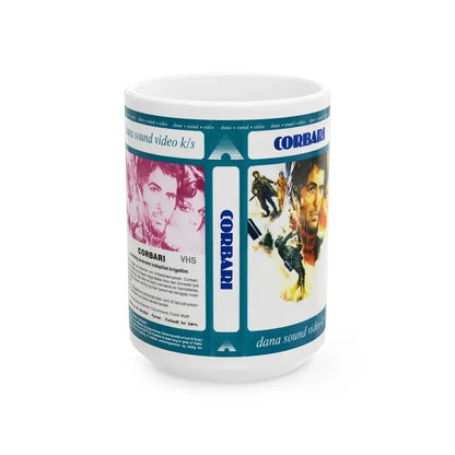 CORBARI (VHS COVER) - White Coffee Mug 15oz - Go Mug Yourself