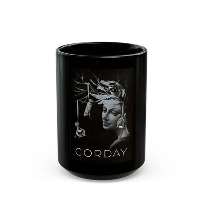 Corday advertisement, 1945 - Black Coffee Mug - Go Mug Yourself