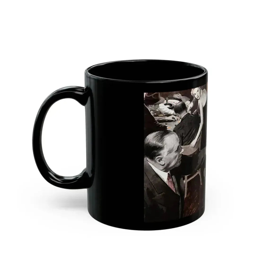 Corn-Fed Ocsar, Collier's, January 21, 1950 - Black Coffee Mug - Go Mug Yourself