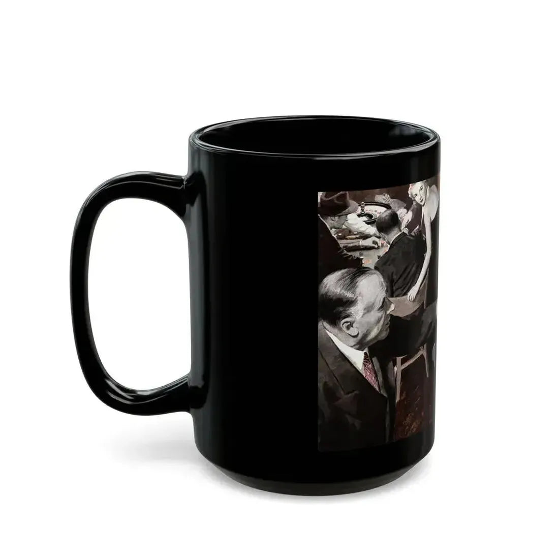 Corn-Fed Ocsar, Collier's, January 21, 1950 - Black Coffee Mug - Go Mug Yourself