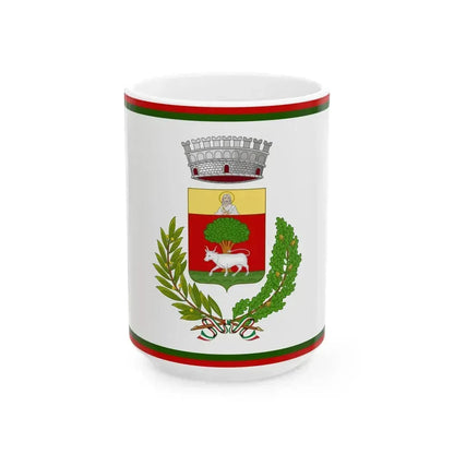 Cornaredo-Bandiera (Italy) White Coffee Mug 15oz - Go Mug Yourself