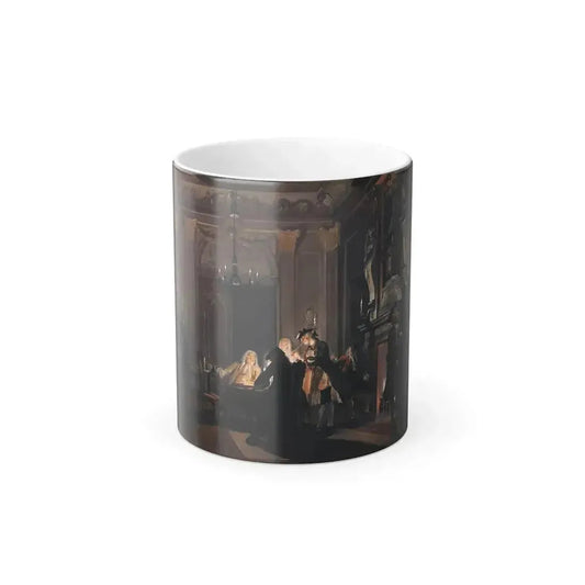 Cornelis Troost (1696 - 1750) Erat Sermo inter Fratres (The Brothers Were Conversing) - Pastel, brush in-0 - Color Changing Mug 11oz 11oz - Go Mug Yourself