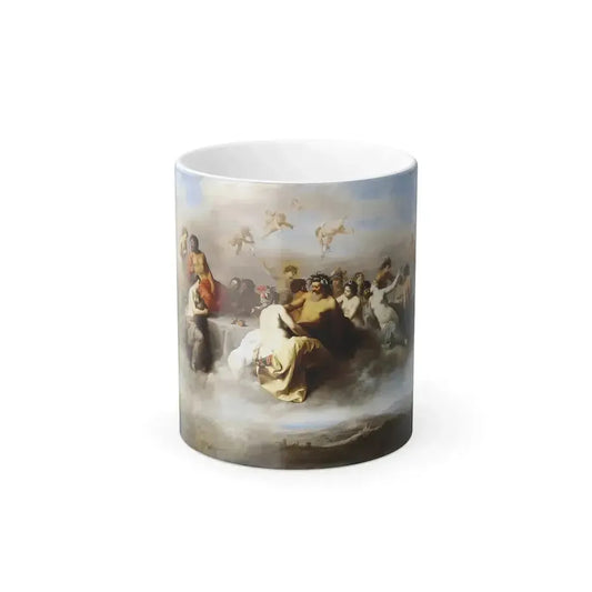 Cornelis van Poelenburch (1594-1667) Council of the Gods - Oil on copper on panel c1630 - Color Changing Mug 11oz 11oz - Go Mug Yourself