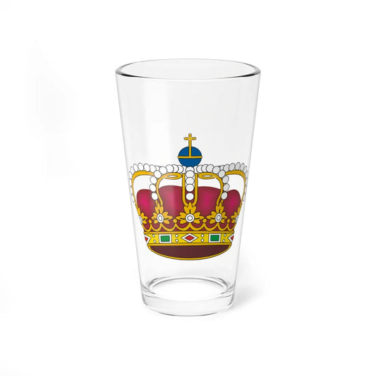 Coroa Real Fechada - barrete purpúreo (Portugal) (Coat of Arms) Pint Glass 16oz 16oz - Go Mug Yourself