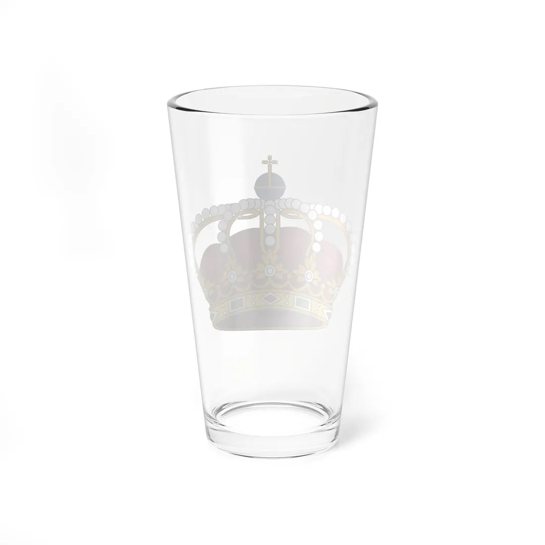 Coroa Real Fechada - barrete purpúreo (Portugal) (Coat of Arms) Pint Glass 16oz - Go Mug Yourself
