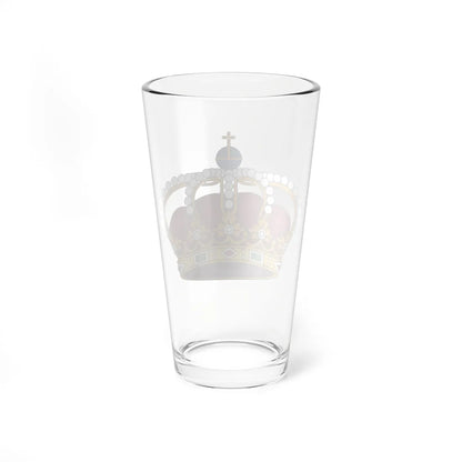 Coroa Real Fechada - barrete purpúreo (Portugal) (Coat of Arms) Pint Glass 16oz - Go Mug Yourself