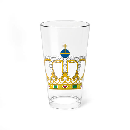 Coroa Real Fechada - cinco arcos - Portugal (Portugal) (Coat of Arms) Pint Glass 16oz 16oz - Go Mug Yourself
