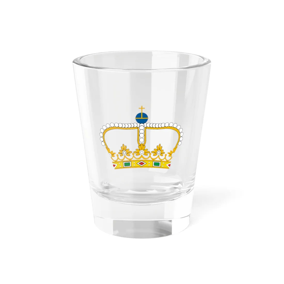 Coroa Real Fechada - três arcos - Portugal (Portugal) (Coat of Arms) Shot Glass 1.5oz 1.5oz - Go Mug Yourself