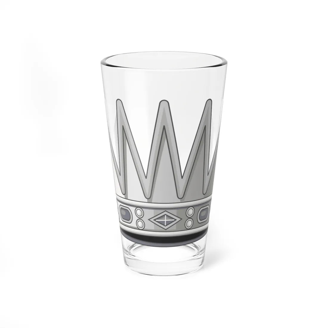 Corona allantica araldica italiana Versione dargento (Italy) (Coat of Arms) Pint Glass 16oz 16oz - Go Mug Yourself
