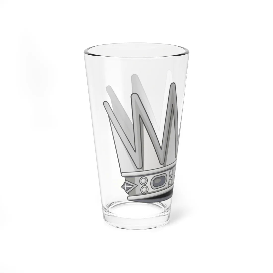 Corona allantica araldica italiana Versione dargento (Italy) (Coat of Arms) Pint Glass 16oz - Go Mug Yourself
