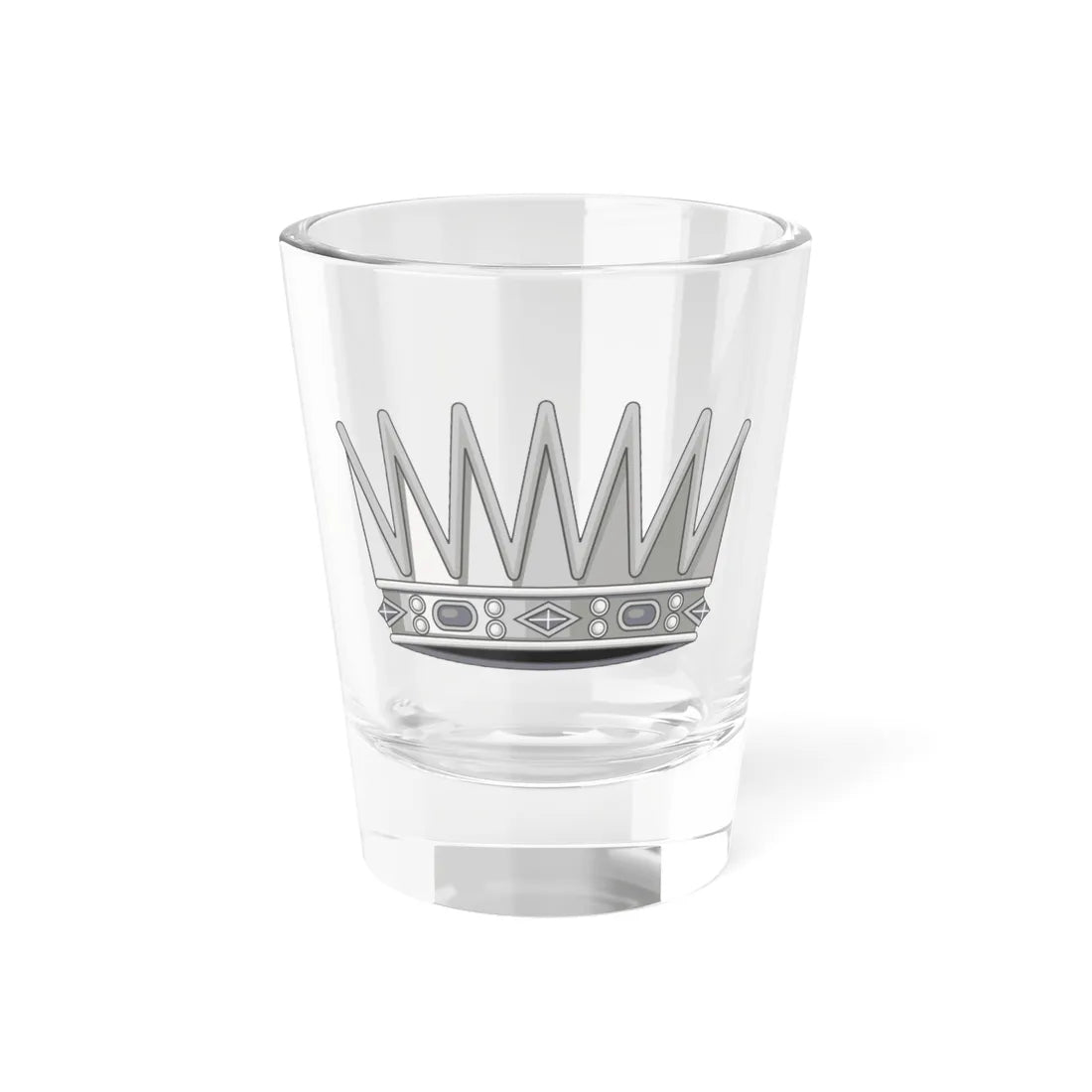 Corona allantica araldica italiana Versione dargento (Italy) (Coat of Arms) Shot Glass 1.5oz 1.5oz - Go Mug Yourself
