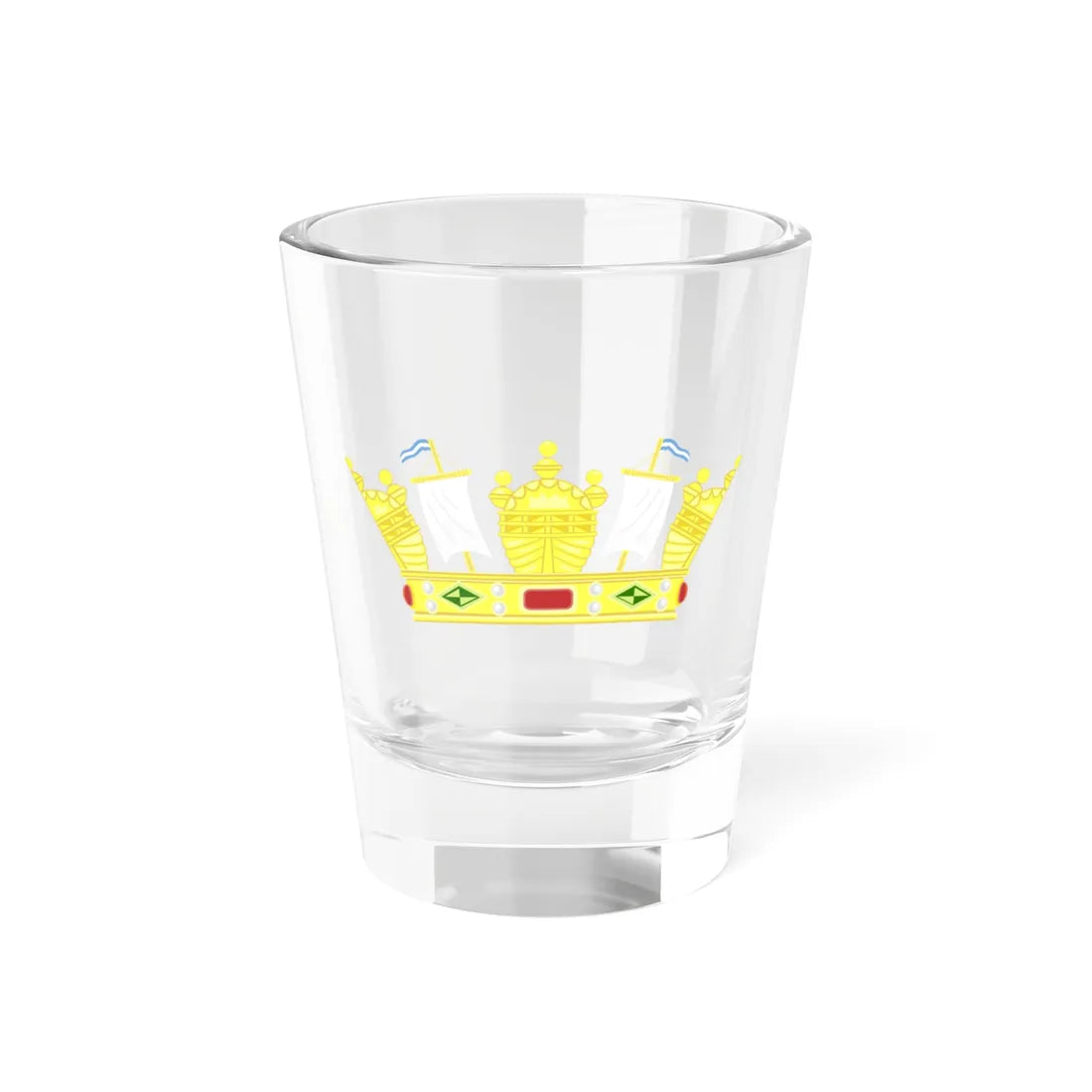 Corona Armada Argentina (Argentina) (Coat of Arms) Shot Glass 1.5oz 1.5oz - Go Mug Yourself