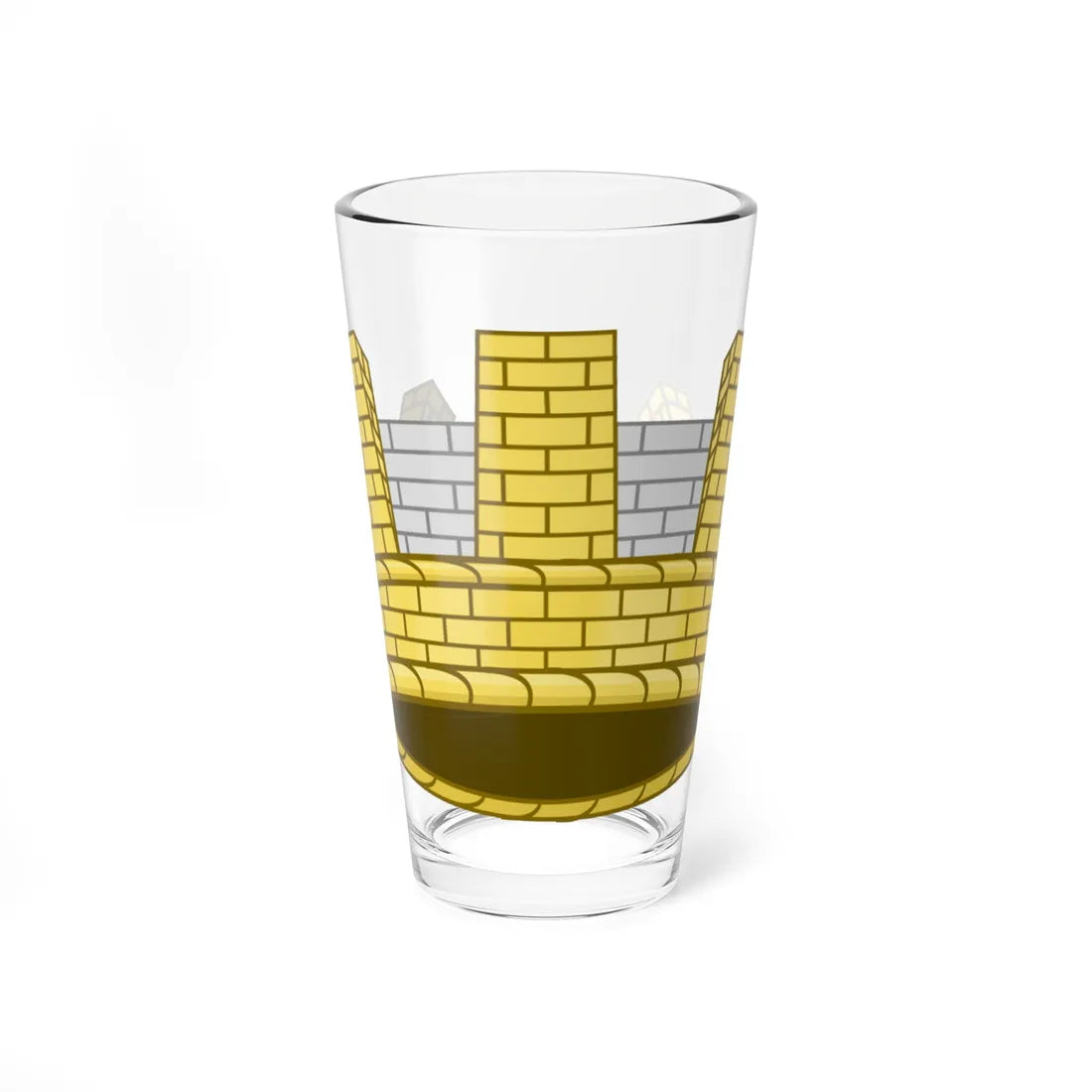 Corona di Comune entro i 3000 ab. Regno dItalia 1861-1946 (Italy) (Coat of Arms) Pint Glass 16oz 16oz - Go Mug Yourself