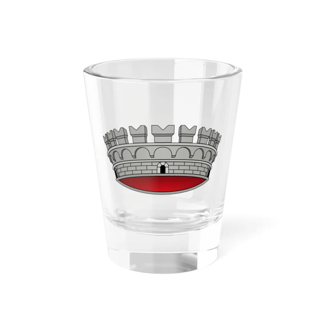 Corona di comune (Italy) (Coat of Arms) Shot Glass 1.5oz 1.5oz - Go Mug Yourself