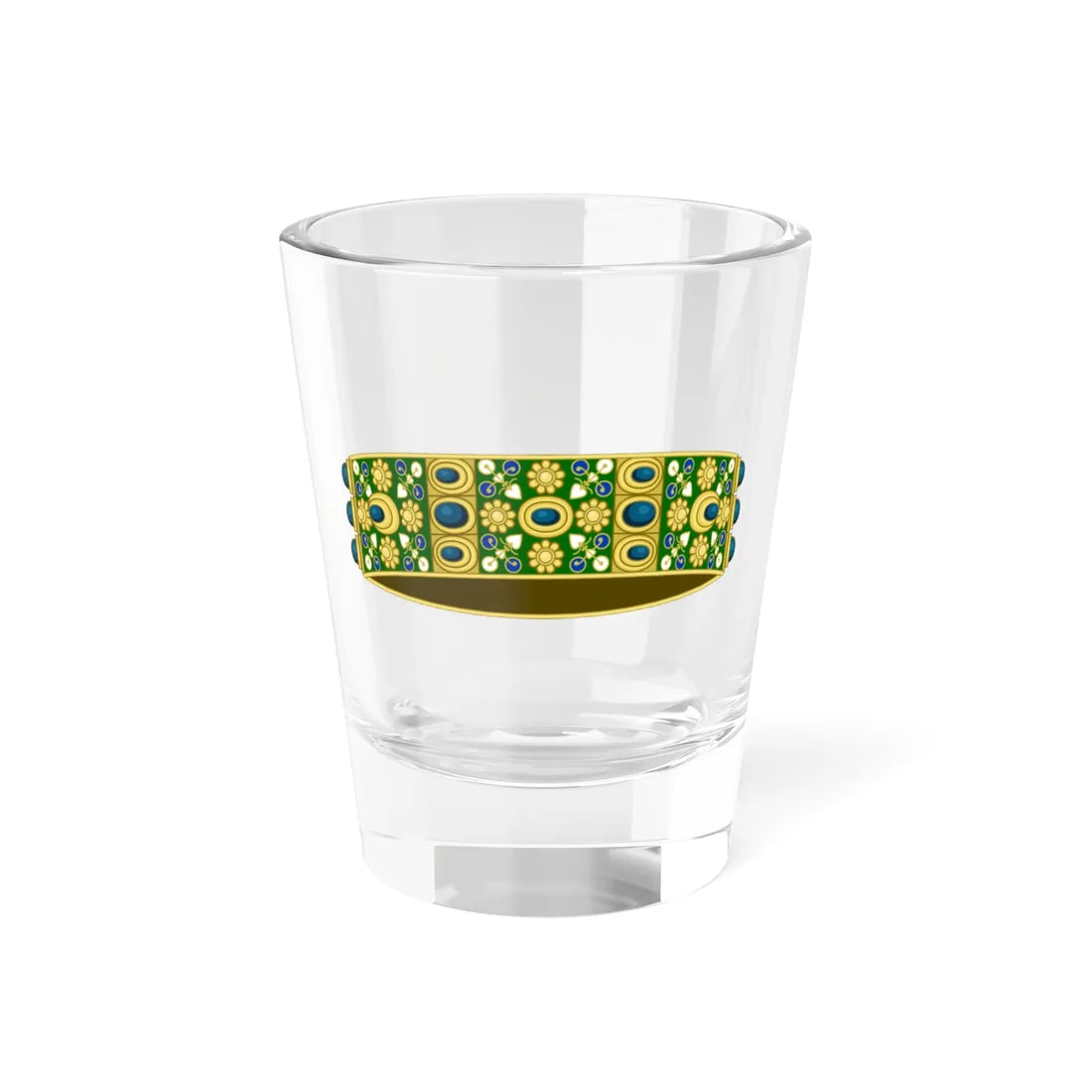 Corona ferrea monza heraldry (Italy) (Coat of Arms) Shot Glass 1.5oz 1.5oz - Go Mug Yourself