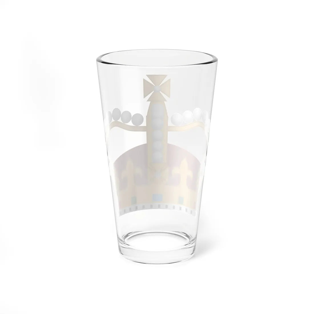 Corona imperial cerrada reino unido (United Kingdom) (Coat of Arms) Pint Glass 16oz - Go Mug Yourself