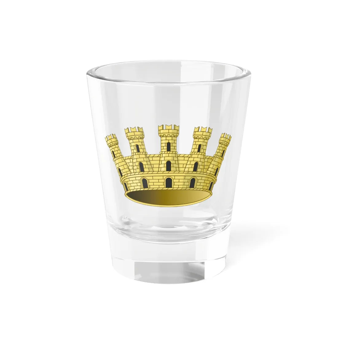 Corona muraria di città italiana 014 (Italy) (Coat of Arms) Shot Glass 1.5oz 1.5oz - Go Mug Yourself