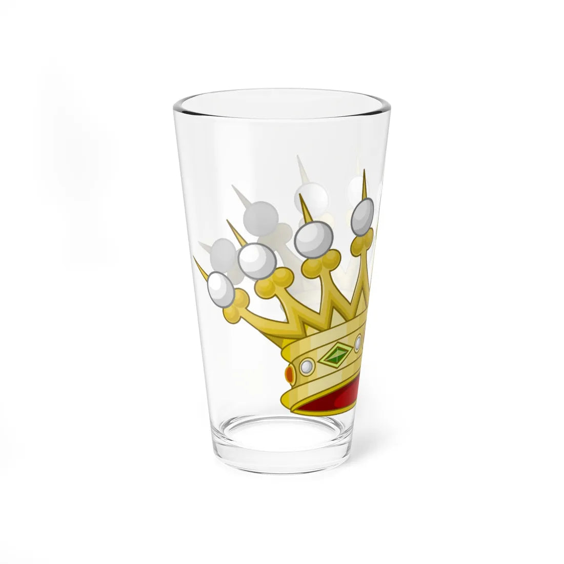 Corona normale di conte italiano variante (Italy) (Coat of Arms) Pint Glass 16oz - Go Mug Yourself