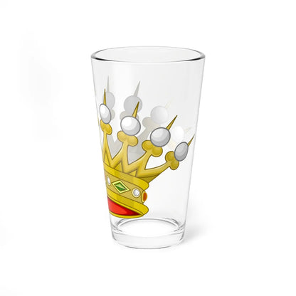 Corona normale di conte italiano variante (Italy) (Coat of Arms) Pint Glass 16oz - Go Mug Yourself