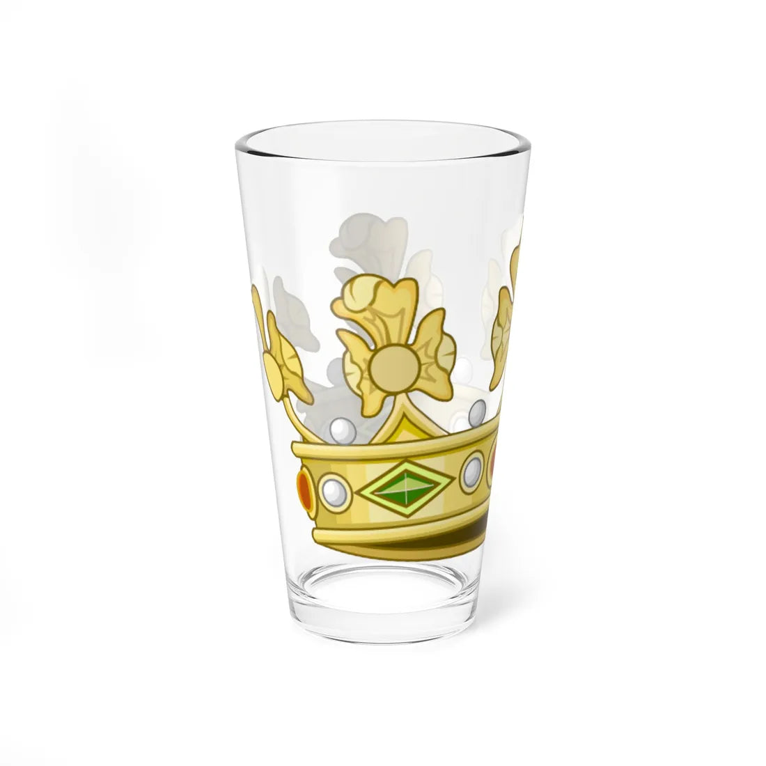Corona normale di principe italiano (Italy) (Coat of Arms) Pint Glass 16oz - Go Mug Yourself