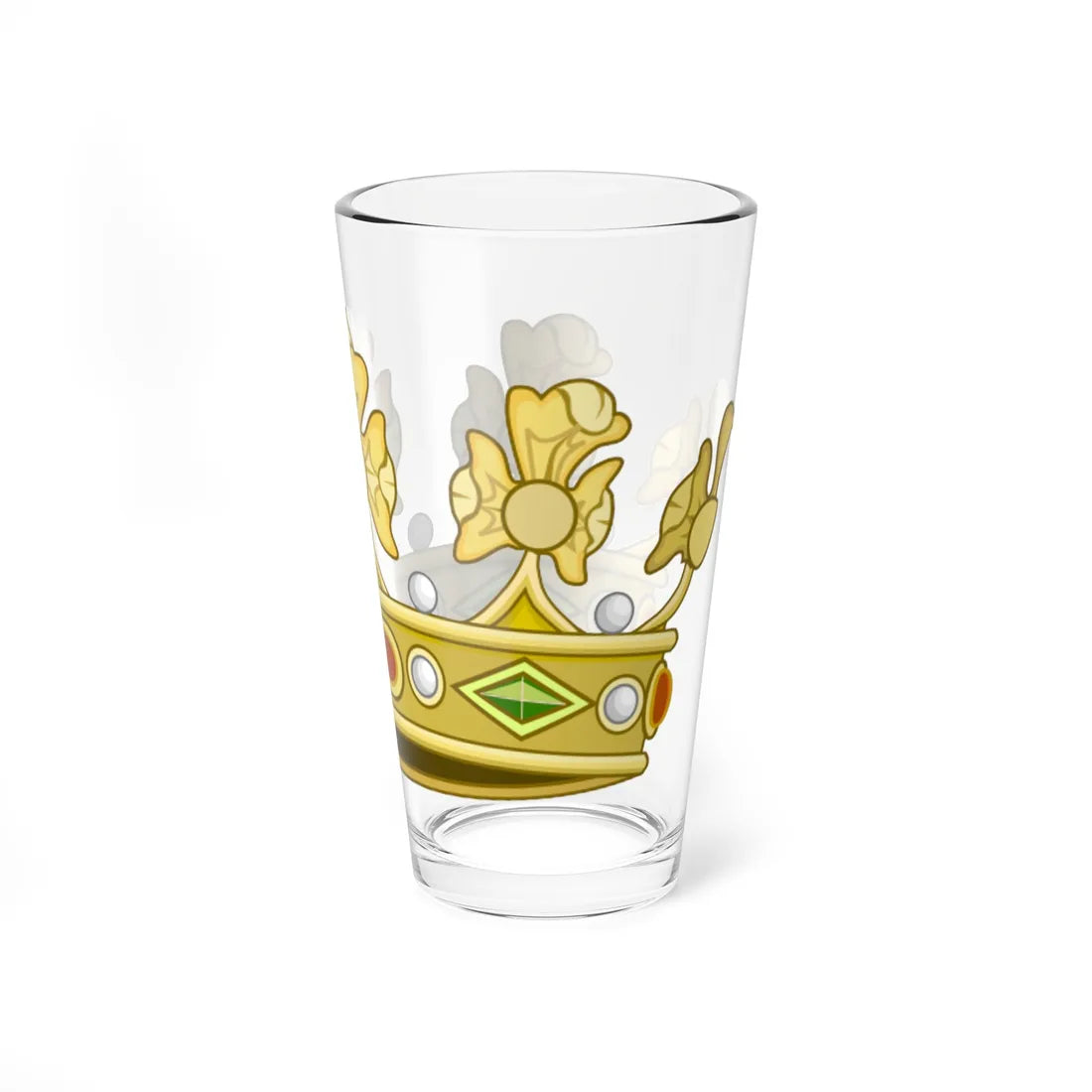 Corona normale di principe italiano (Italy) (Coat of Arms) Pint Glass 16oz - Go Mug Yourself