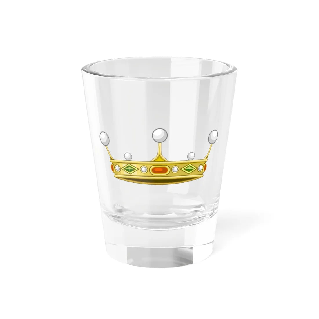 Corona normale di visconte italiano (Italy) (Coat of Arms) Shot Glass 1.5oz 1.5oz - Go Mug Yourself