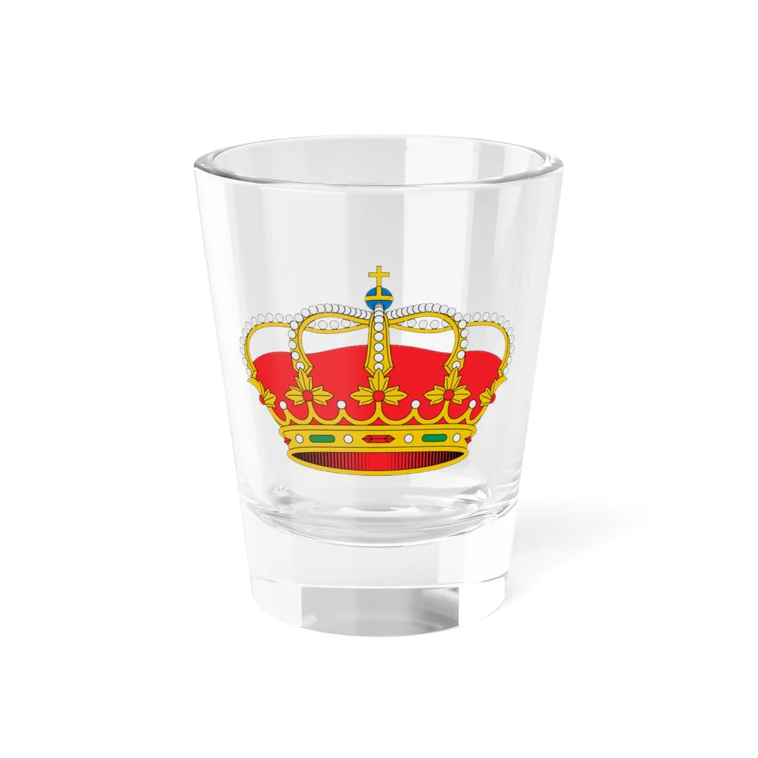 Corona real heráldica de España (Spain) (Coat of Arms) Shot Glass 1.5oz 1.5oz - Go Mug Yourself