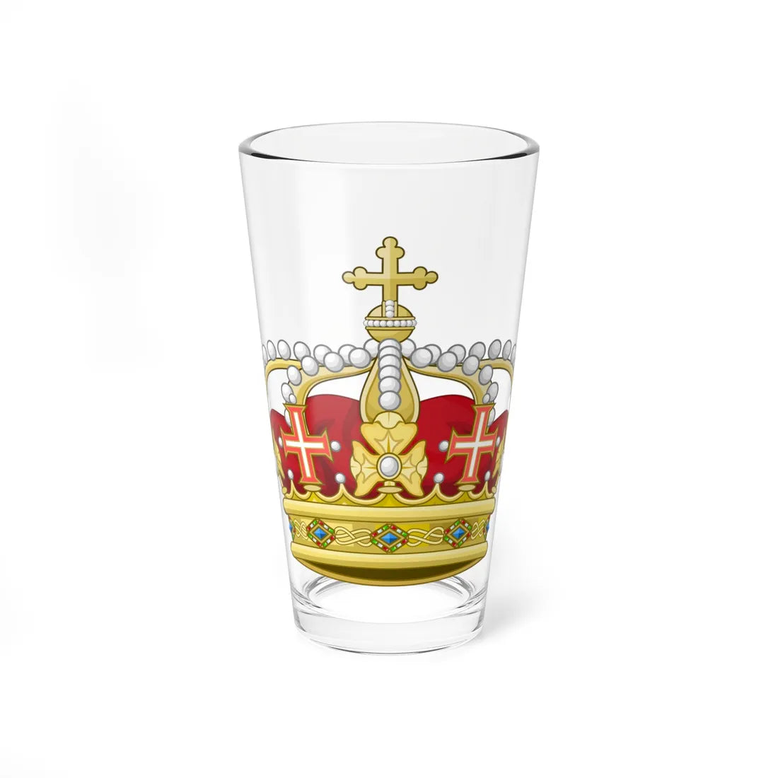 Corona Reale italiana (Italy) (Coat of Arms) Pint Glass 16oz 16oz - Go Mug Yourself