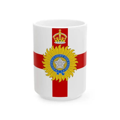 Coronation Standard of British Raj (India) White Coffee Mug 15oz - Go Mug Yourself