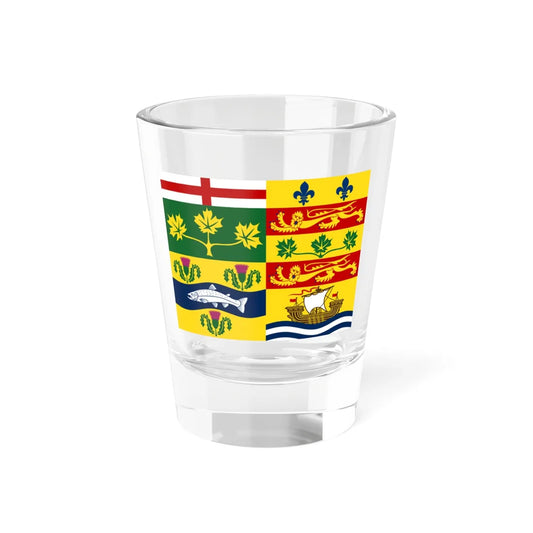 Coronation standard of Canada 1911 (Canada) Shot Glass 1.5oz 1.5oz - Go Mug Yourself
