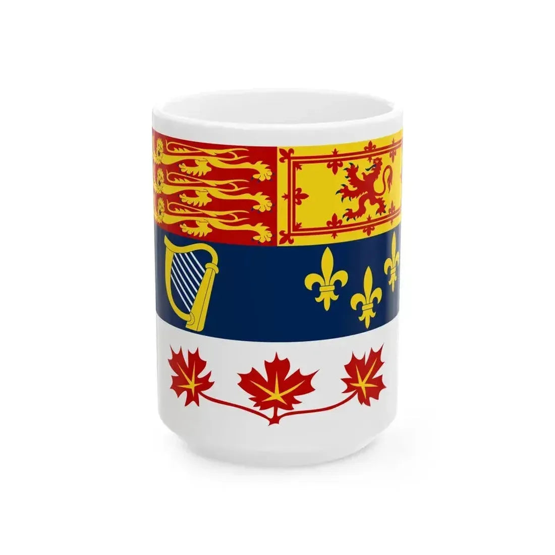 Coronation Standard of Canada (Canada) White Coffee Mug 15oz - Go Mug Yourself