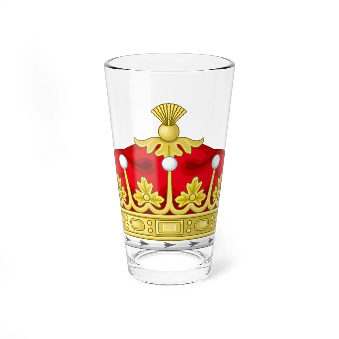 Coronet of a British Earl (United Kingdom) (Coat of Arms) Pint Glass 16oz 16oz - Go Mug Yourself