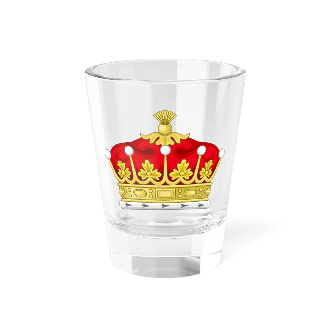 Coronet of a British Earl (United Kingdom) (Coat of Arms) Shot Glass 1.5oz 1.5oz - Go Mug Yourself