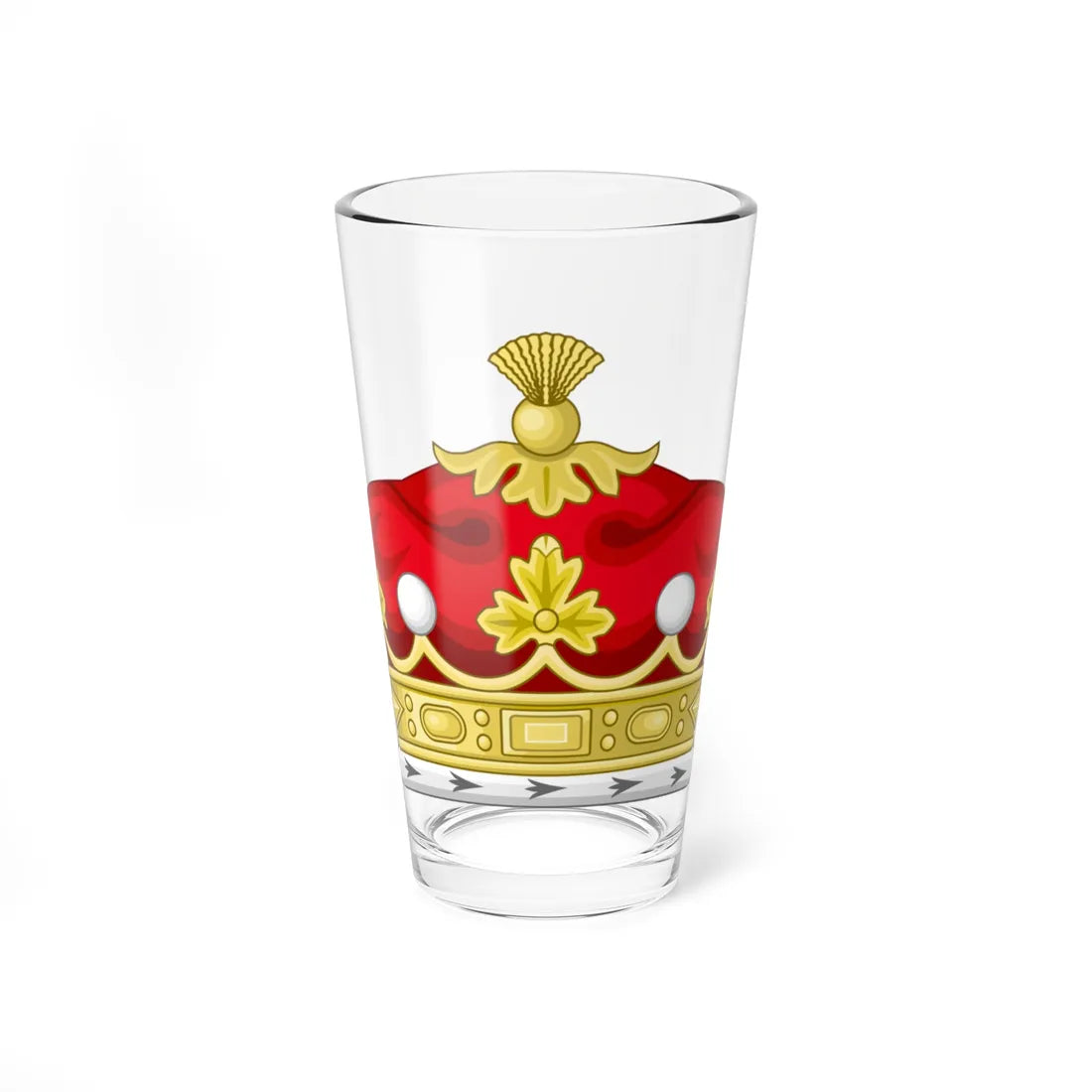 Coronet of a British Marquess (United Kingdom) (Coat of Arms) Pint Glass 16oz 16oz - Go Mug Yourself