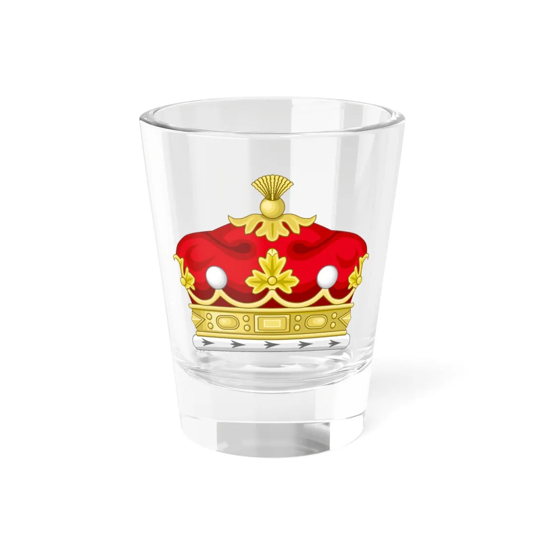 Coronet of a British Marquess (United Kingdom) (Coat of Arms) Shot Glass 1.5oz 1.5oz - Go Mug Yourself