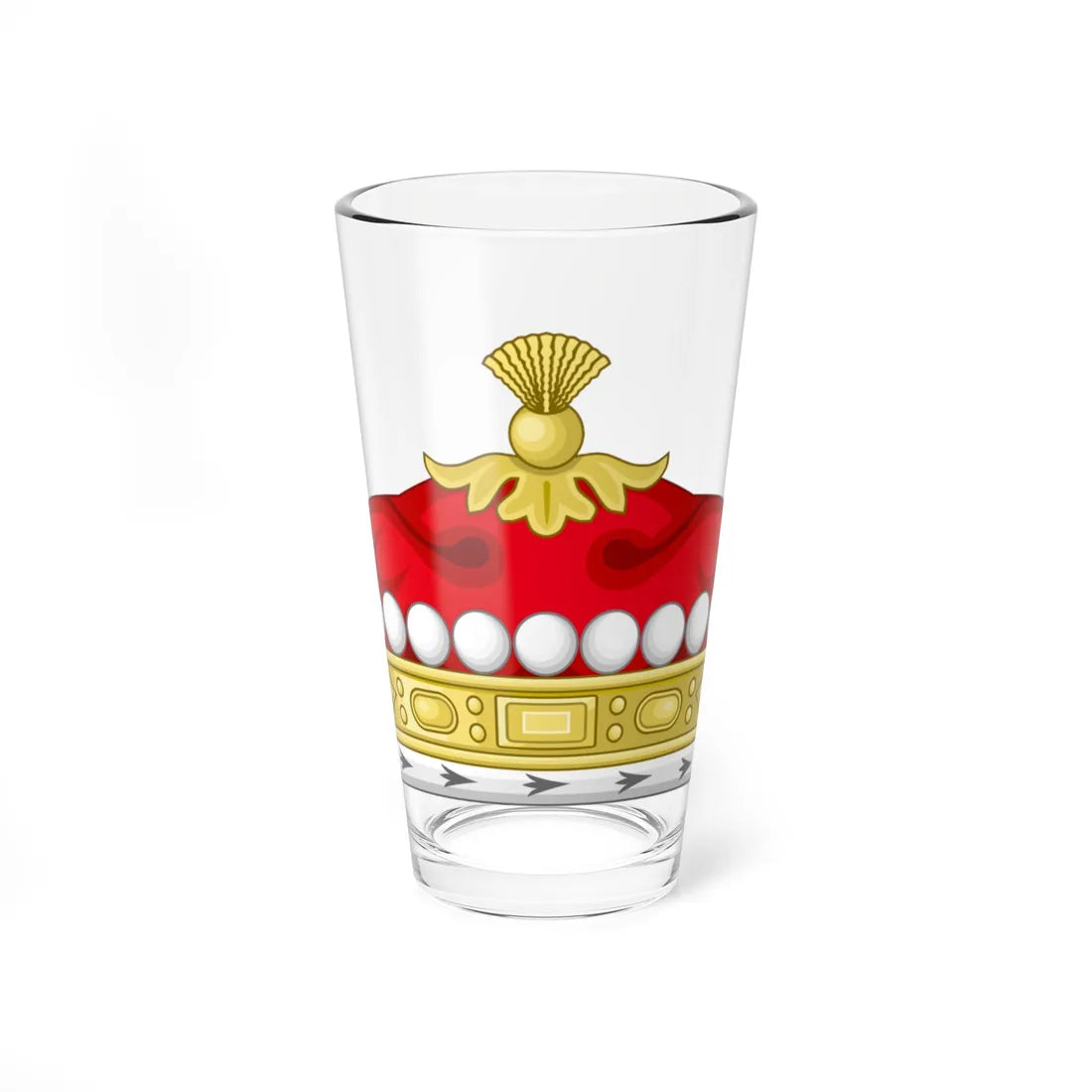 Coronet of a British Viscount (United Kingdom) (Coat of Arms) Pint Glass 16oz 16oz - Go Mug Yourself
