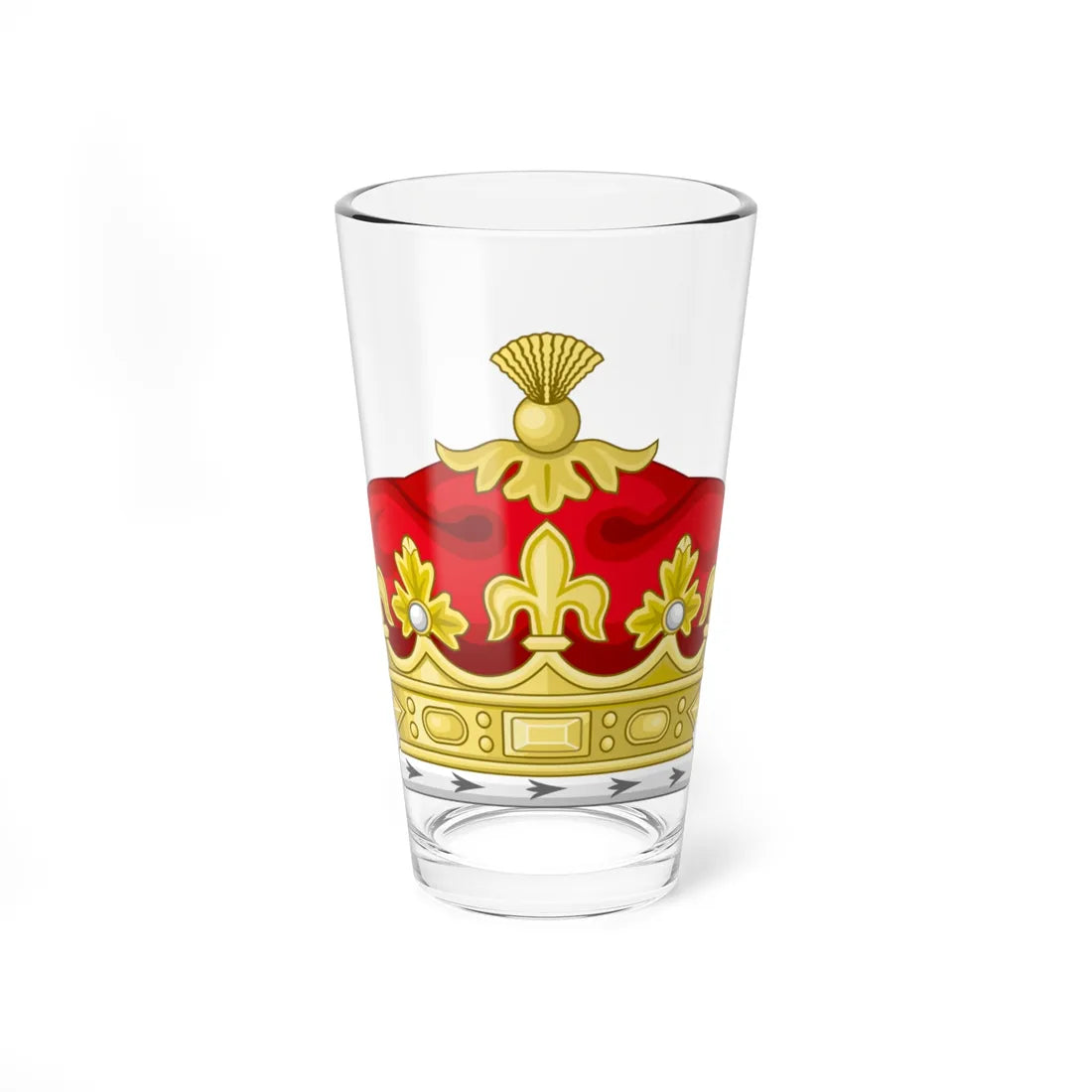 Coronet of a Child of a Daughter of the Sovereign (United Kingdom) (Coat of Arms) Pint Glass 16oz 16oz - Go Mug Yourself