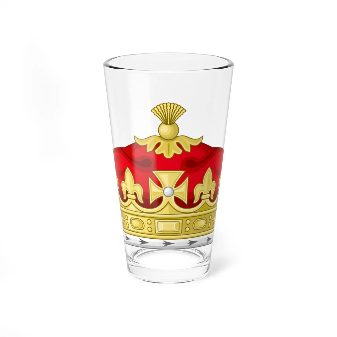Coronet of a Child of the Heir Apparent (United Kingdom) (Coat of Arms) Pint Glass 16oz 16oz - Go Mug Yourself