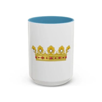 Coronet of a Duke - Kingdom of Portugal - Accent Coffee Mug 15oz Light Blue - Go Mug Yourself