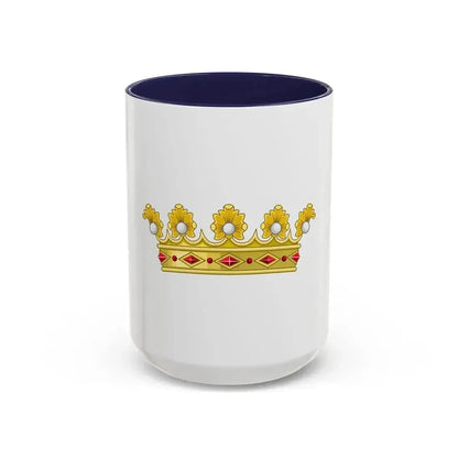 Coronet of a Duke - Kingdom of Portugal - Accent Coffee Mug 15oz Navy - Go Mug Yourself