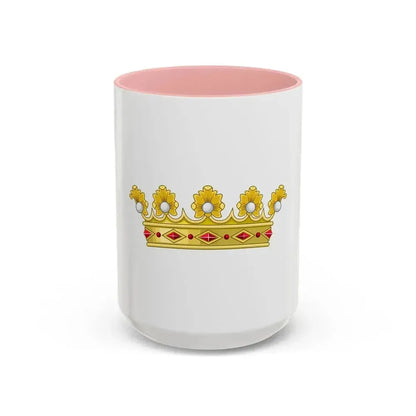 Coronet of a Duke - Kingdom of Portugal - Accent Coffee Mug 15oz Pink - Go Mug Yourself