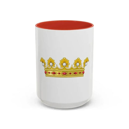 Coronet of a Duke - Kingdom of Portugal - Accent Coffee Mug 15oz Red - Go Mug Yourself