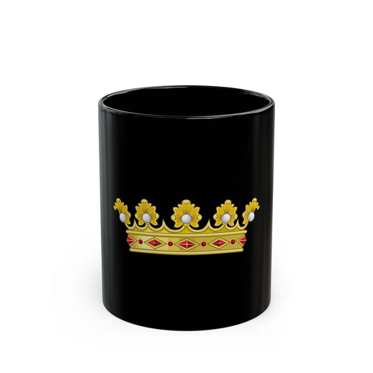 Coronet of a Duke - Kingdom of Portugal - Black Coffee Mug-11oz-Go Mug Yourself