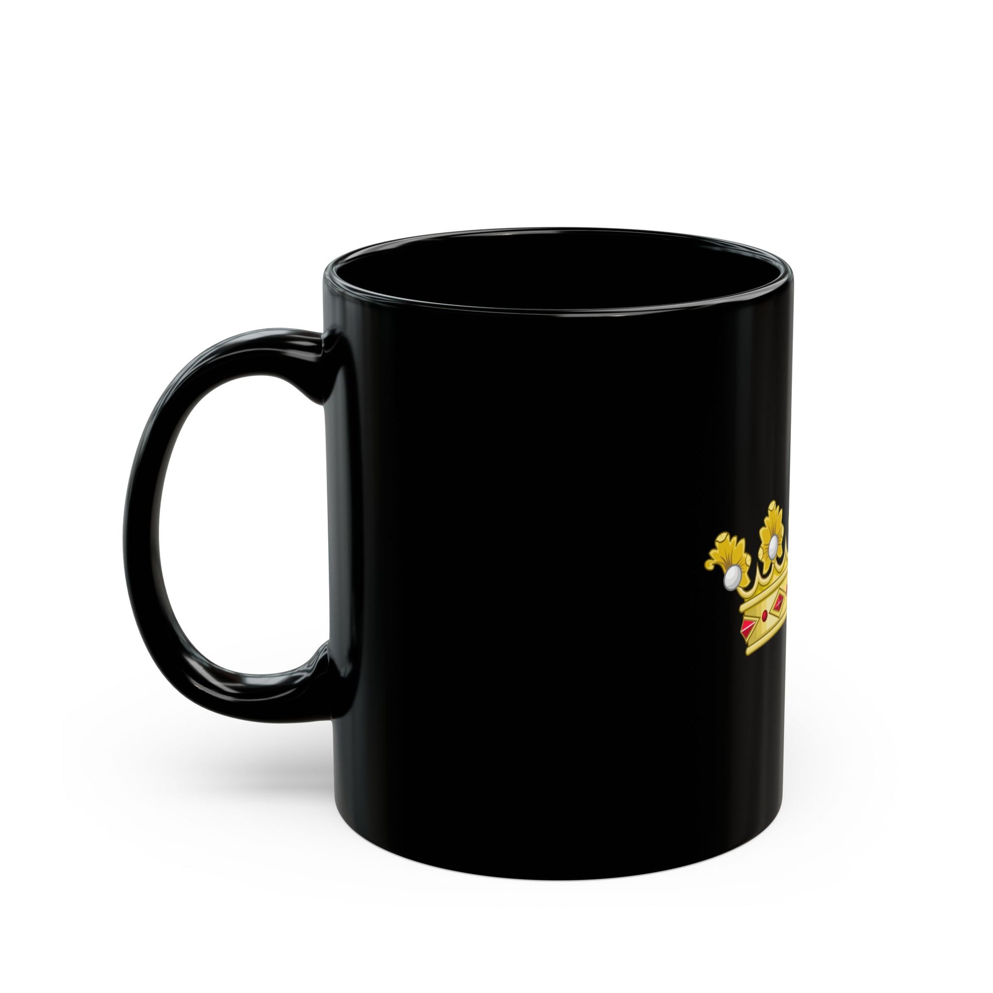Coronet of a Duke - Kingdom of Portugal - Black Coffee Mug-Go Mug Yourself
