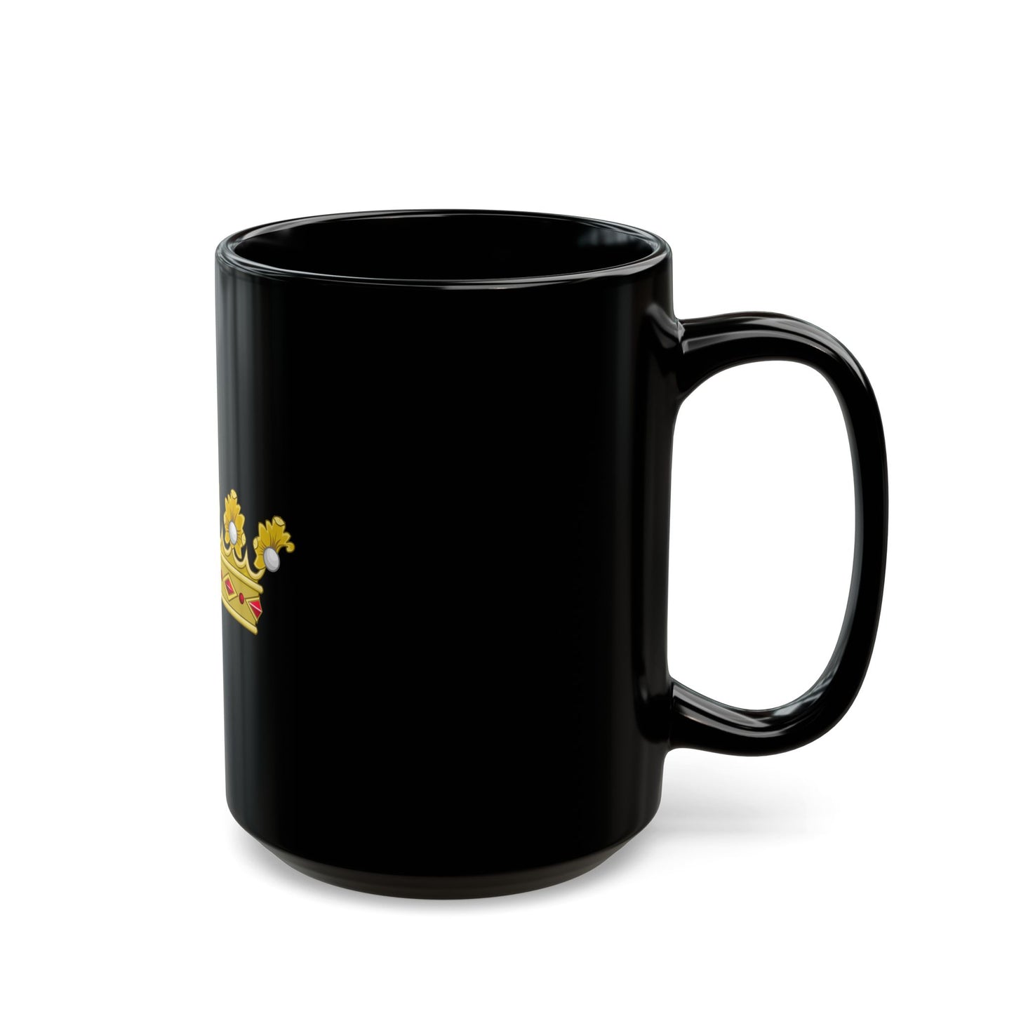 Coronet of a Duke - Kingdom of Portugal - Black Coffee Mug-Go Mug Yourself