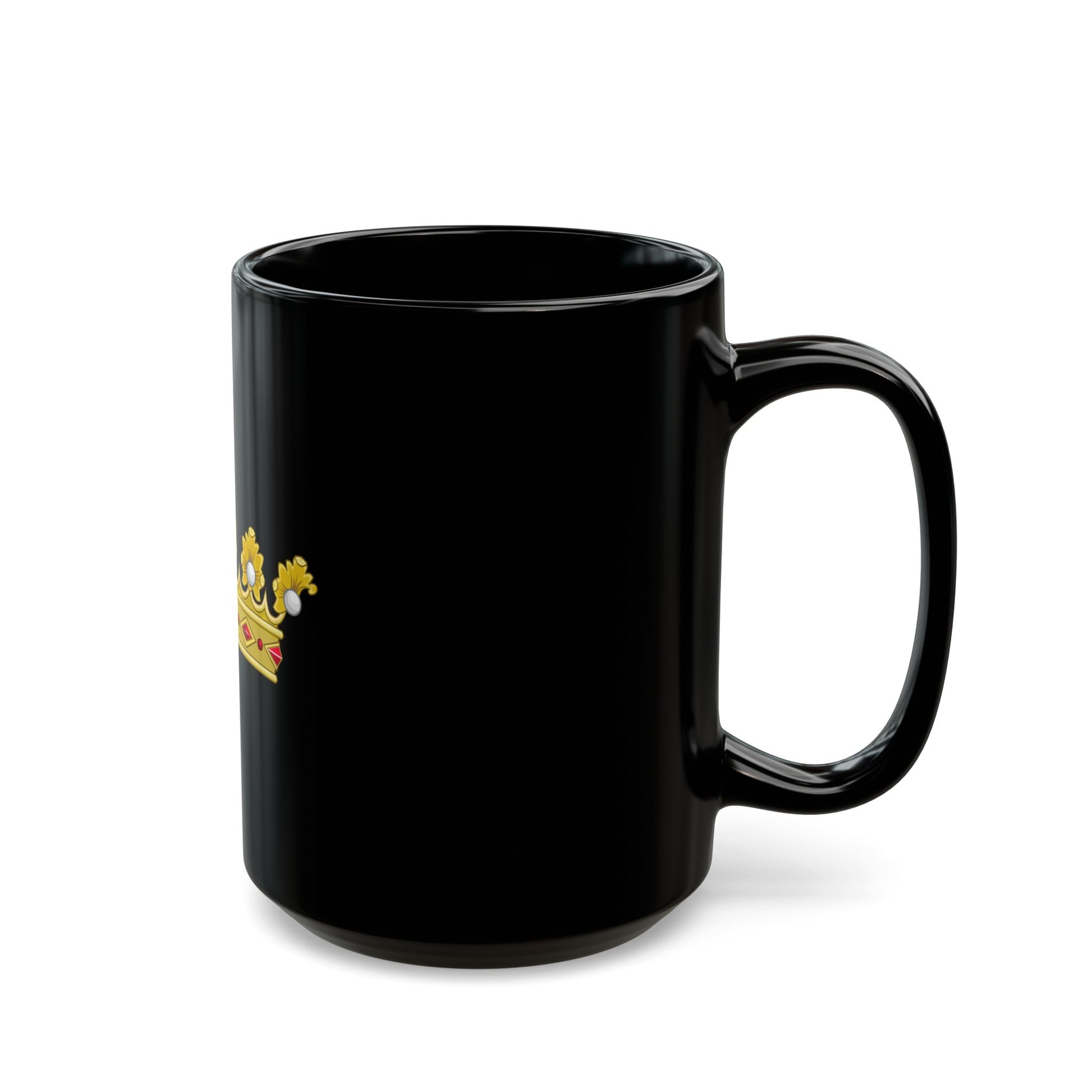 Coronet of a Duke - Kingdom of Portugal - Black Coffee Mug-Go Mug Yourself