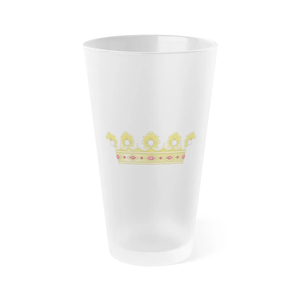 Coronet of a Duke - Kingdom of Portugal - Frosted Pint Glass 16oz-16oz-Frosted-Go Mug Yourself