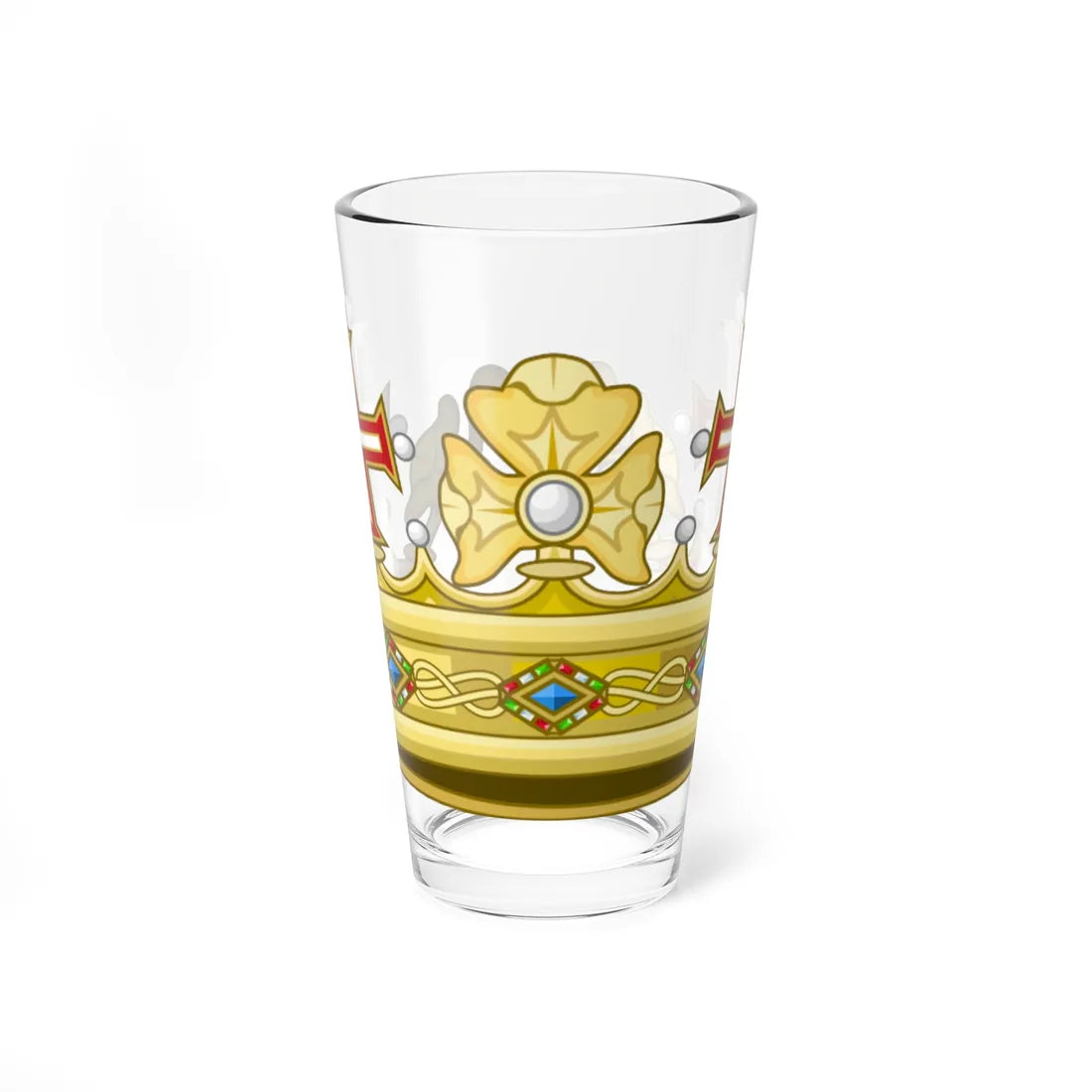 Coronet of a Prince-ss of Savoy (Italy) (Coat of Arms) Pint Glass 16oz 16oz - Go Mug Yourself