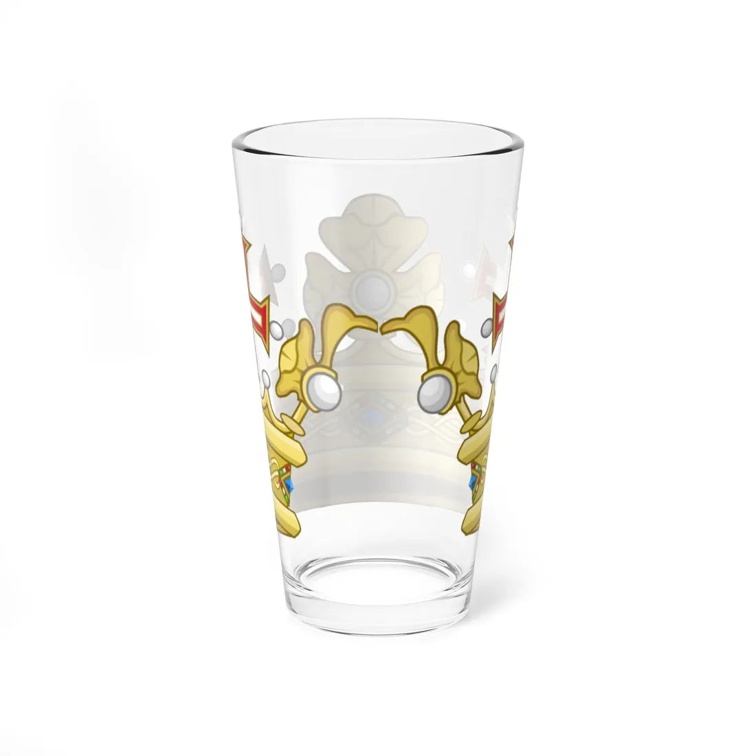 Coronet of a Prince-ss of Savoy (Italy) (Coat of Arms) Pint Glass 16oz - Go Mug Yourself